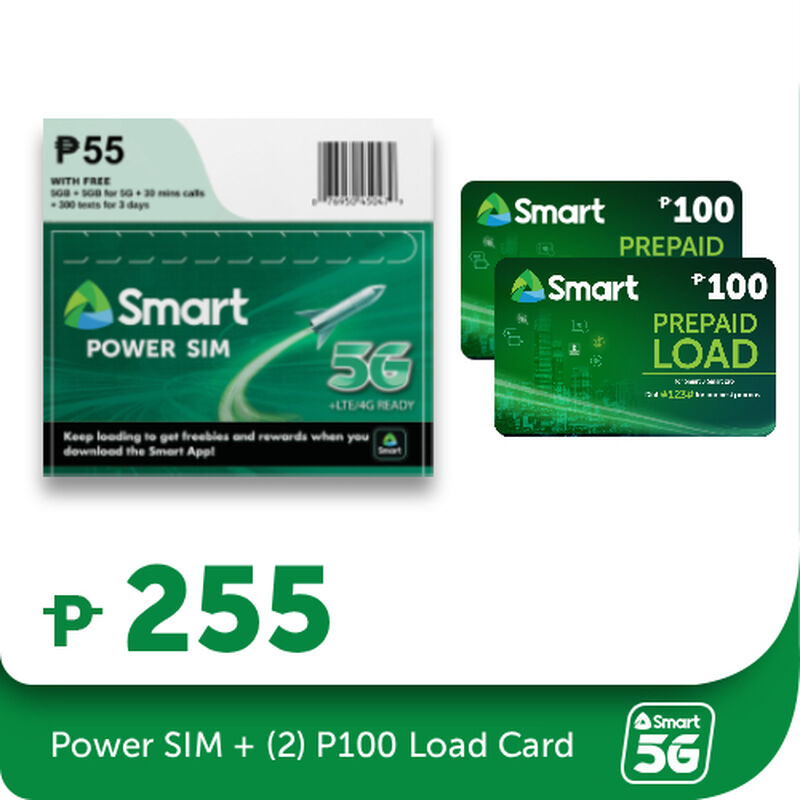 Smart Prepaid Power SIM + Load Card Bundle, , hi-res image number 0